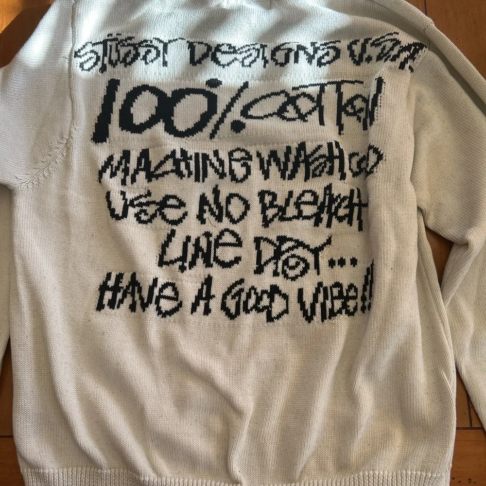 Stussy Off-White Crewneck Sweater for Men - Picture 7 of 7